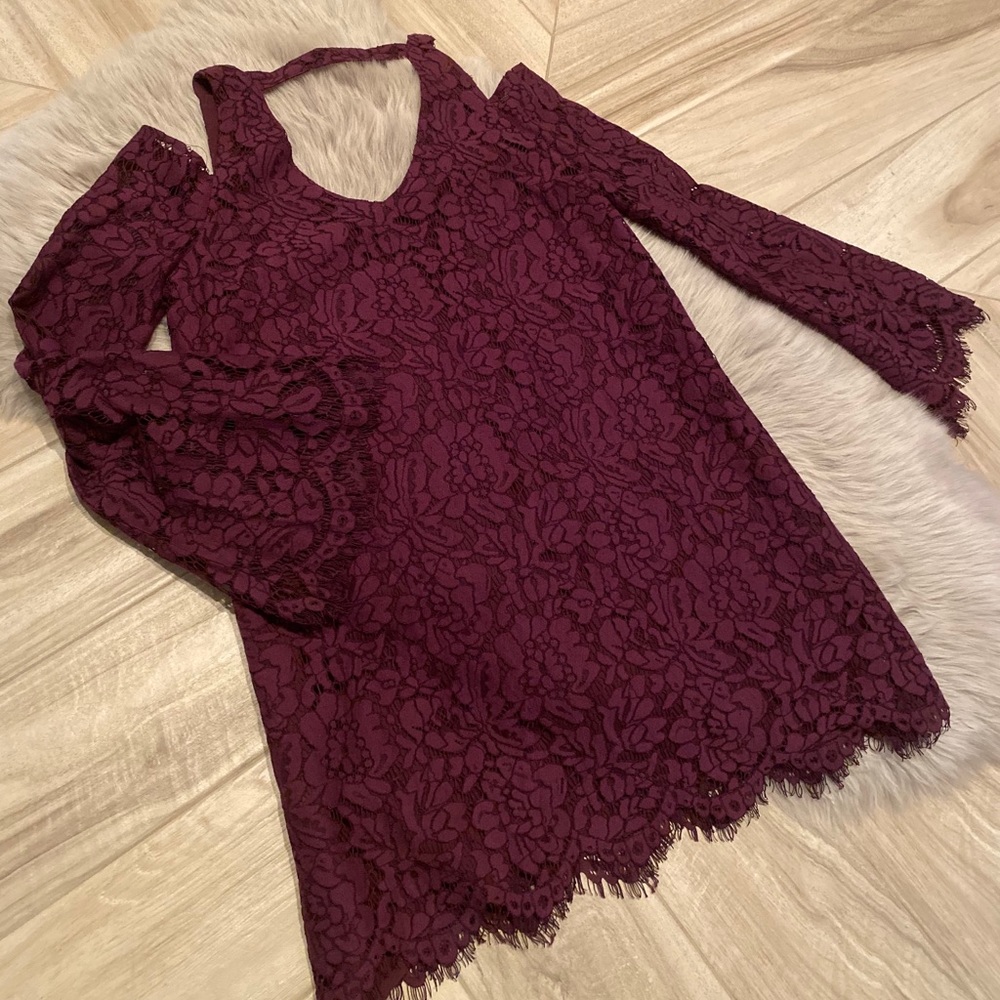 Plum Lace Dress